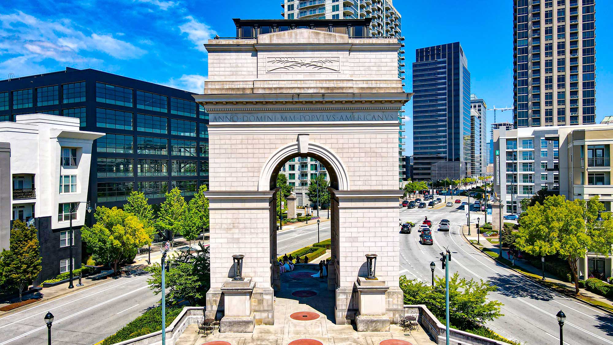 Millennium Arch Atlantic Station in Atlanta, Georgia