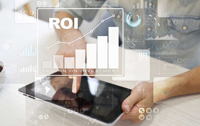 Person behind ROI symbols