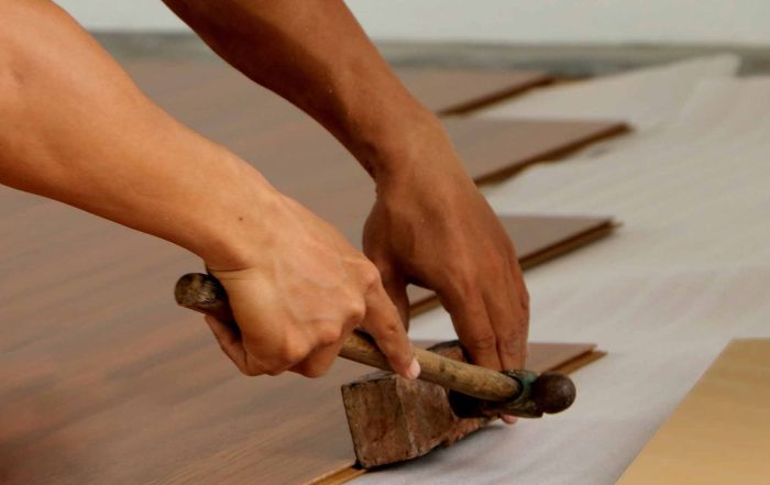 Hardwood floor installation