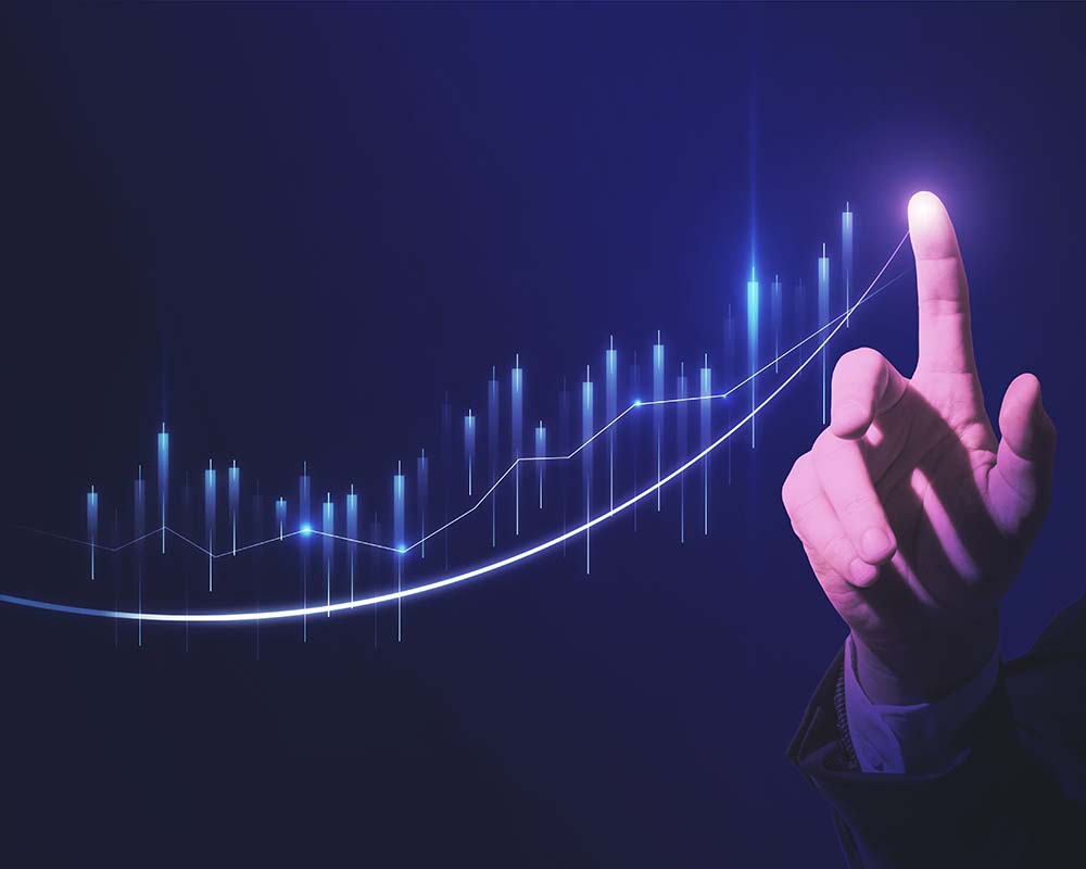 metrics improving on upward trending graph