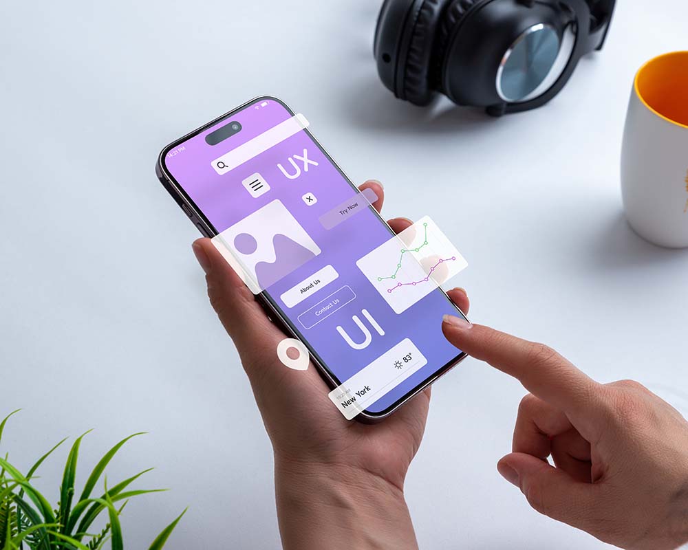 user experience and user interface webpage design