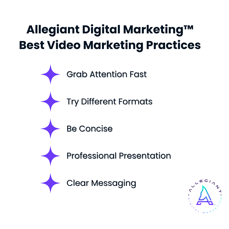 Video marketing best practices | Allegiant Digital Marketing™
