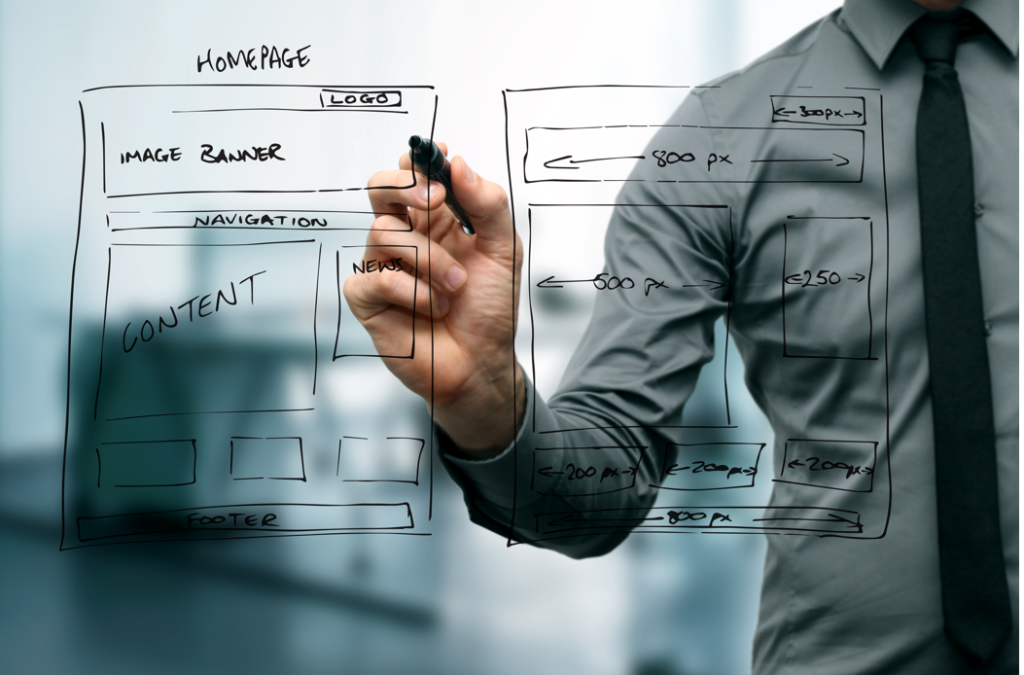 design website with good cta