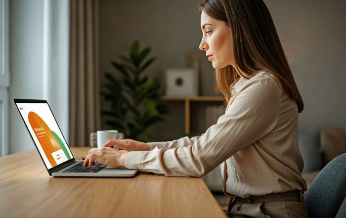 Woman with CTA | Allegiant Digital Marketing™