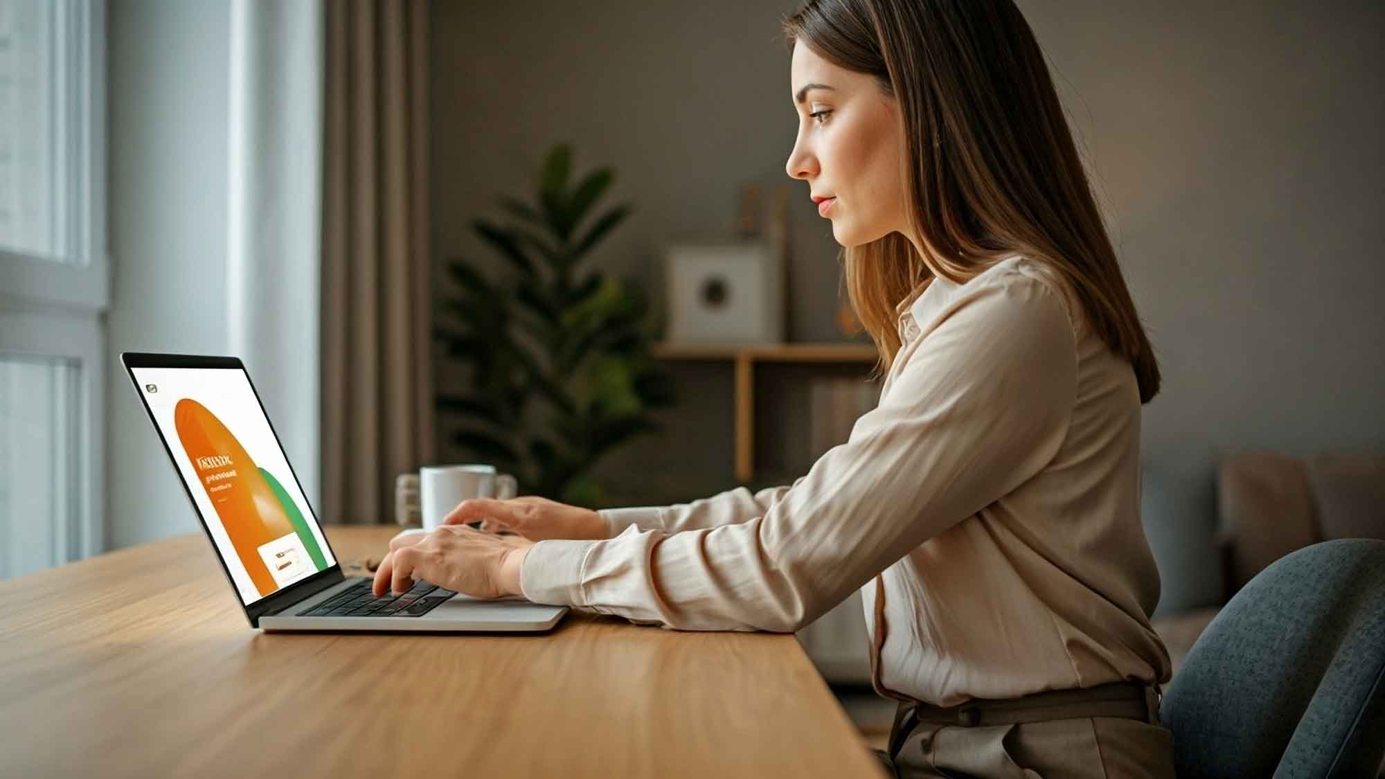Woman with CTA | Allegiant Digital Marketing™