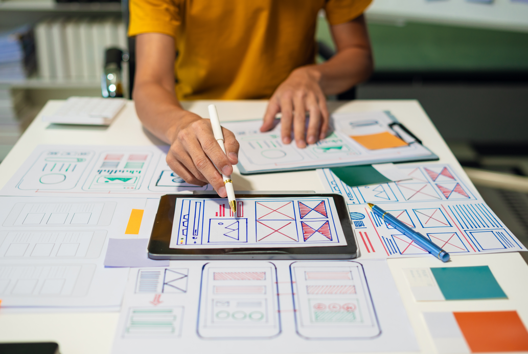 web designer planning