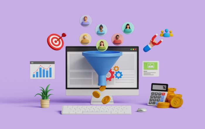 Lead generation funnel for blogs and digital marketing.